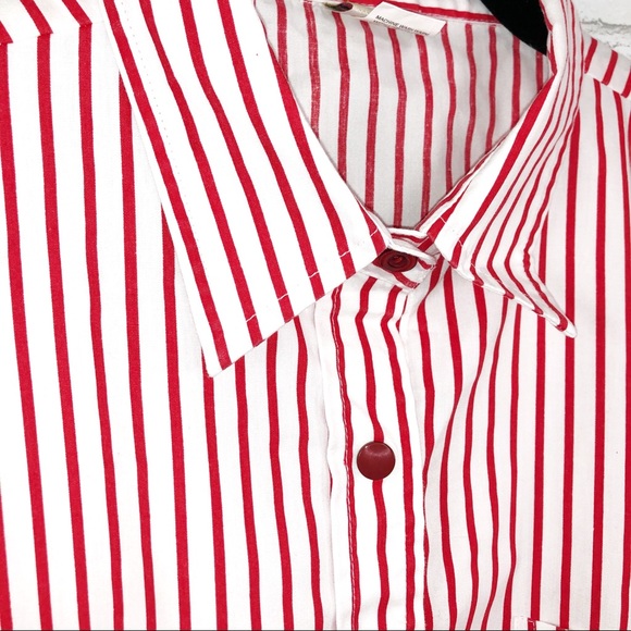 Boca Bay Red & White Stripe Short Sleeve Shirt. - Picture 5 of 8
